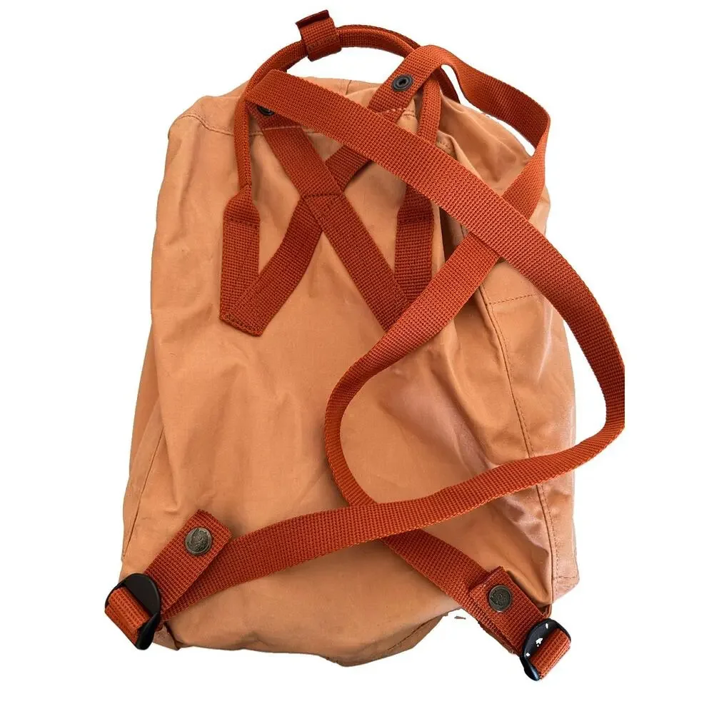 Fjallraven Kanken Classic Backpack Peach Sand Terracotta Brown Daypack Bag